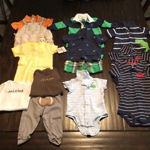 Mix of Carter’s, Ralph Lauren mixed sets.